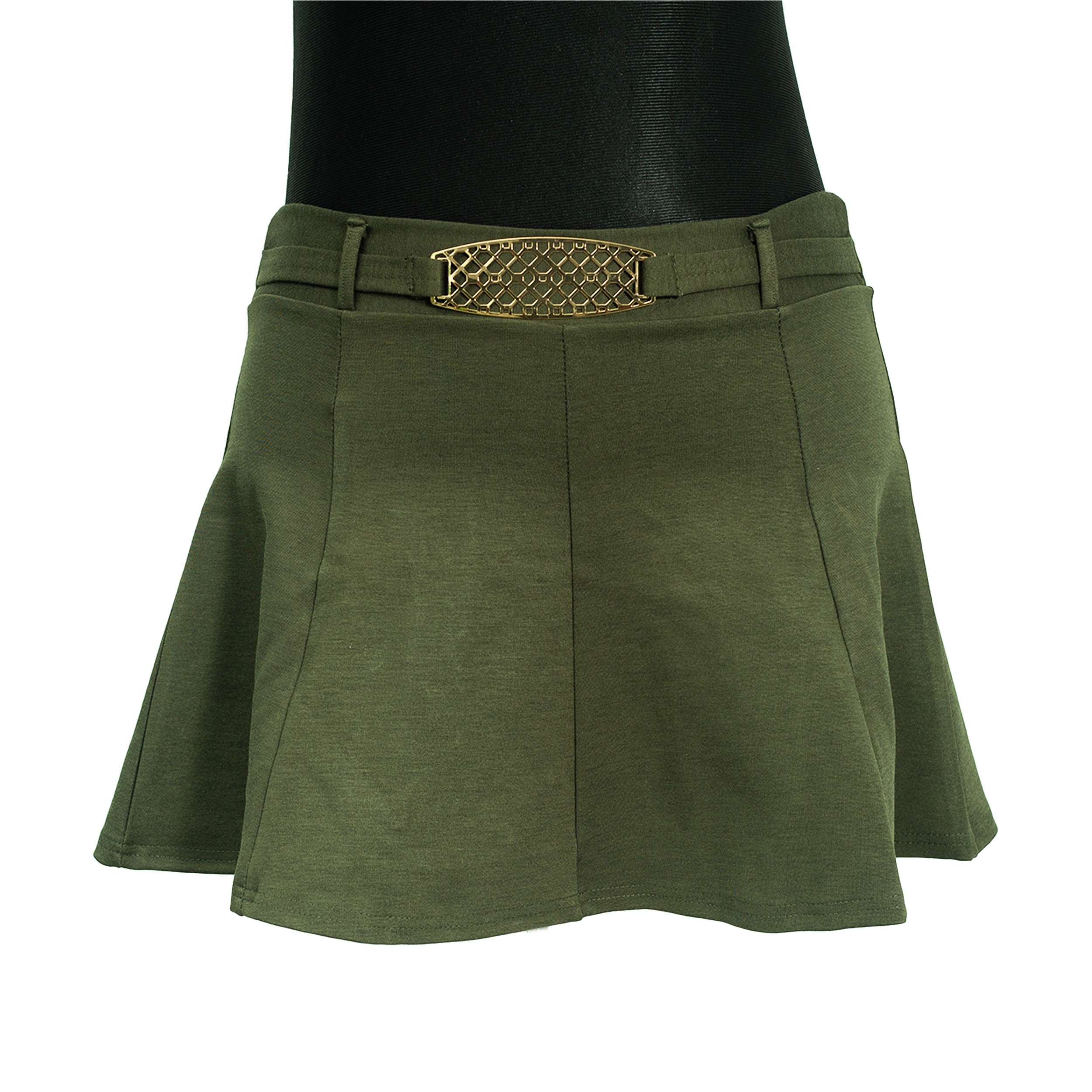 Forest green mini skirt best sale