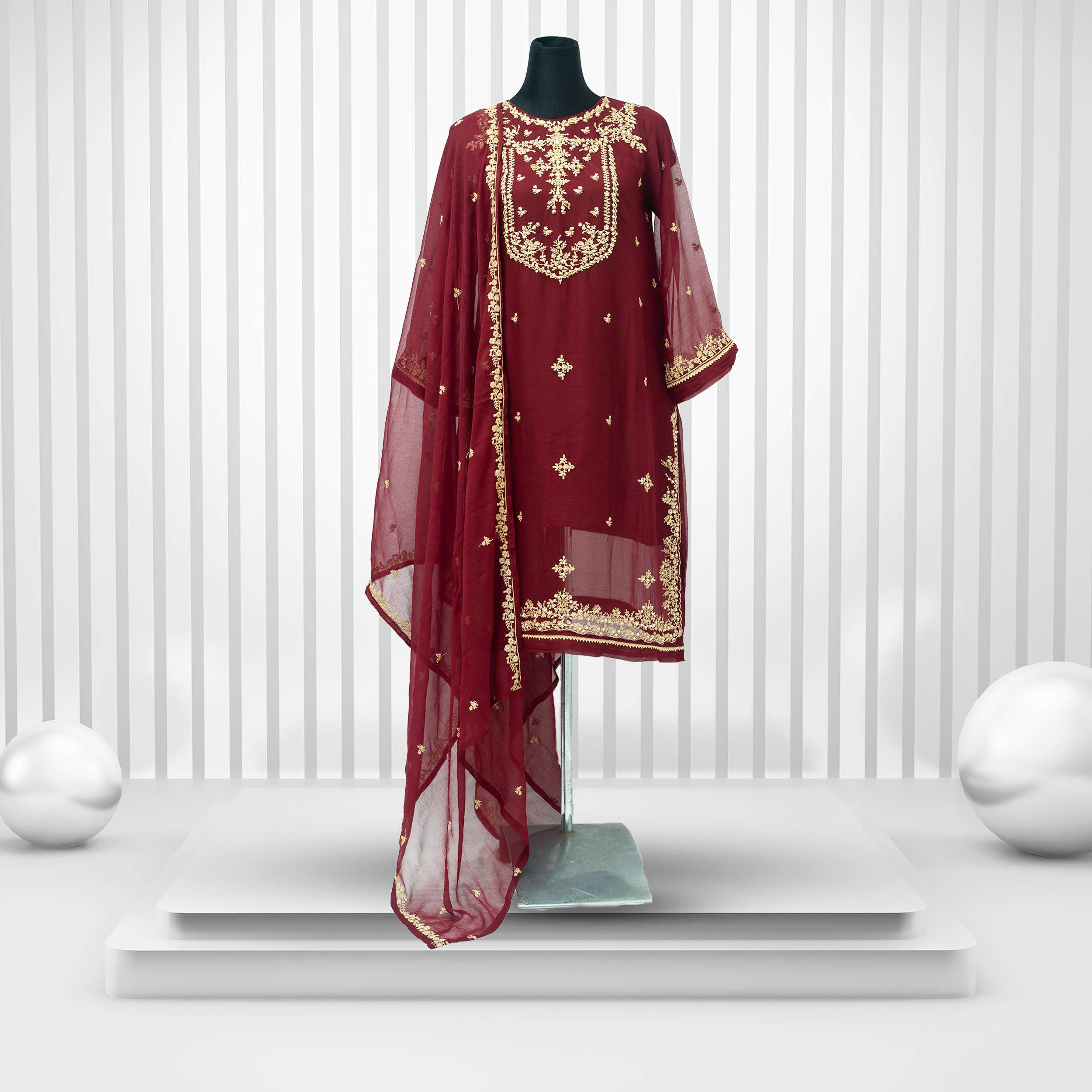 Agha noor red dress best sale